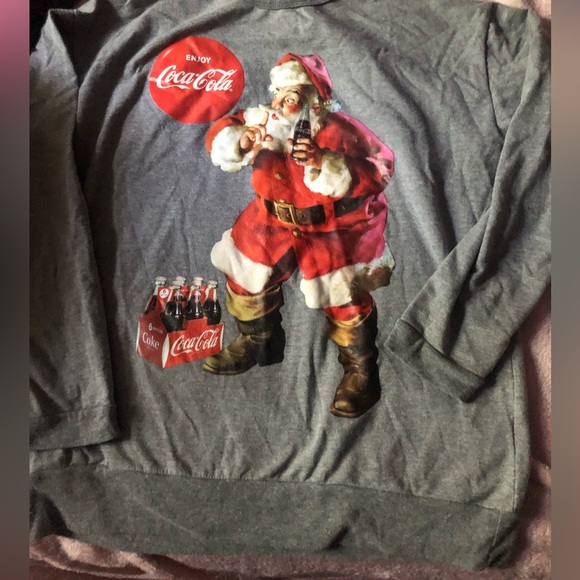 Stunningly, perfect condition, vintage Coca-Cola, Santa tee - Picture 2 of 7